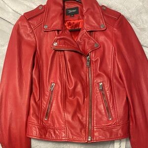 Lamarque Red Leather Jacket